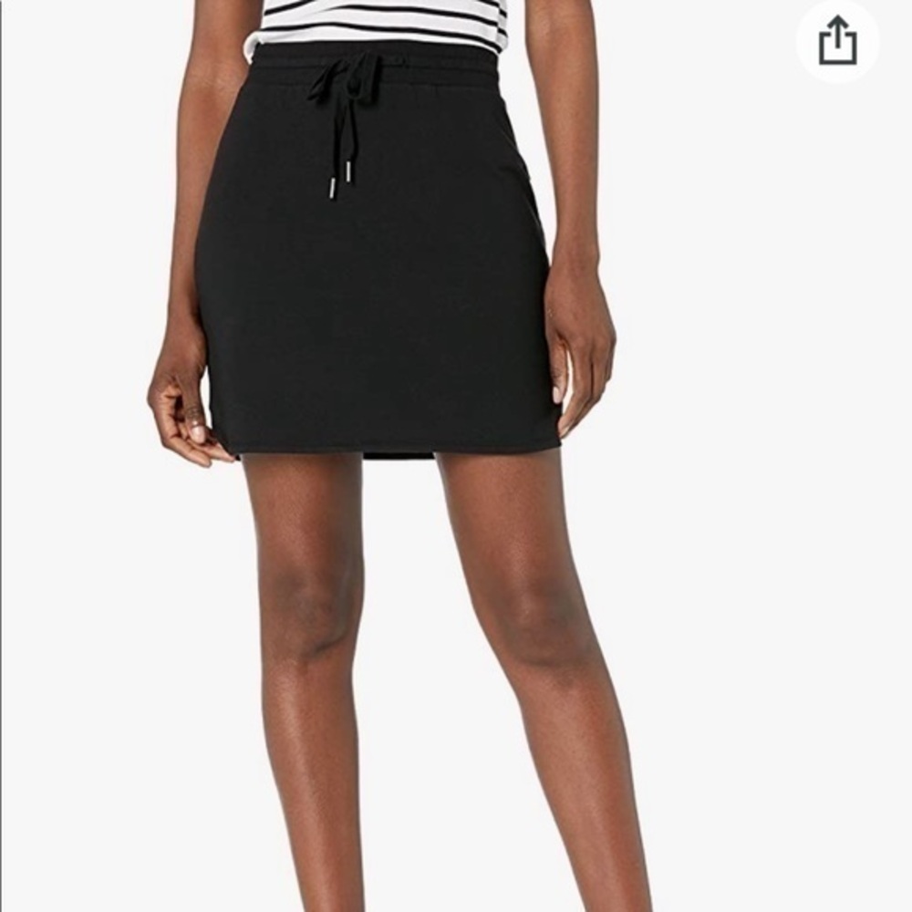Daily Ritual Black Sweatshirt Skirt